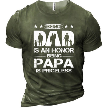 Papa Men's Cotton Short Sleeve T-Shirt